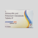 AMOXDENT 625  TABLETS 10's